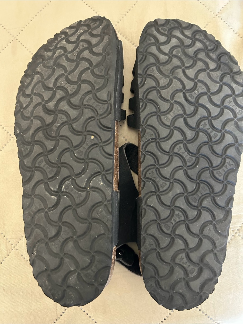 Birkenstock Black Strappy Leather Sandals - Picture 2 of 2